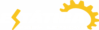 estática logo negativo